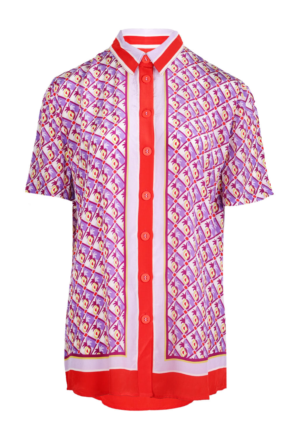 Graphic Pineapple Scarf Multicolor Shirt