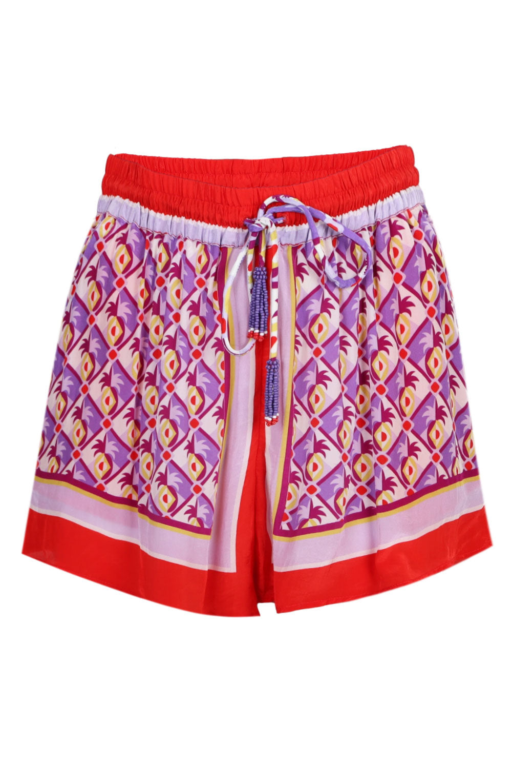 Load image into Gallery viewer, Graphic Pineapple Scarf Multicolor Shorts
