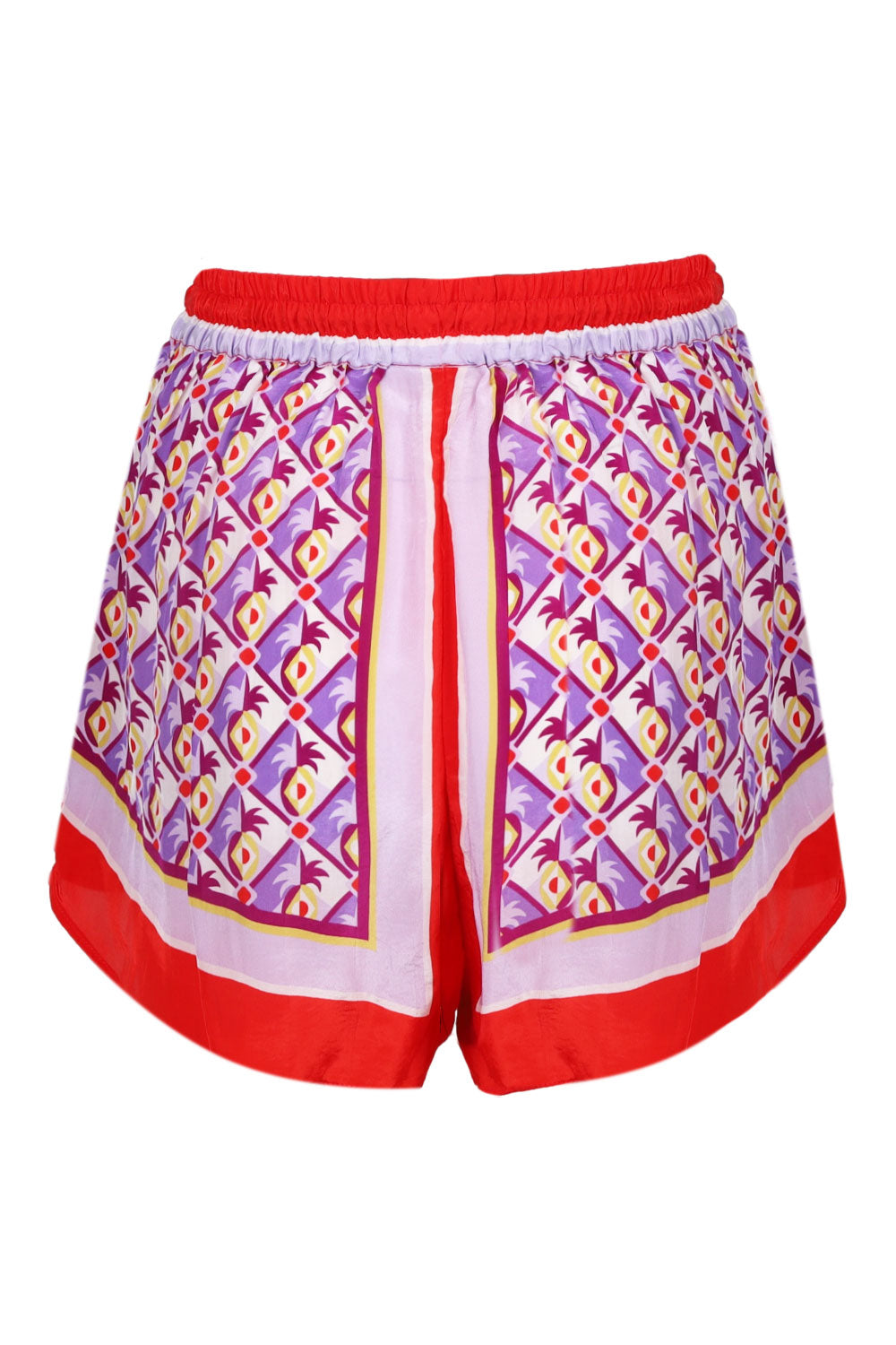 Load image into Gallery viewer, Graphic Pineapple Scarf Multicolor Shorts

