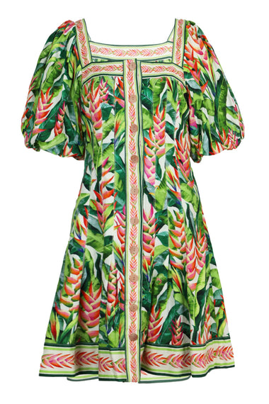 Heli Leaves Pearl Mini Dress