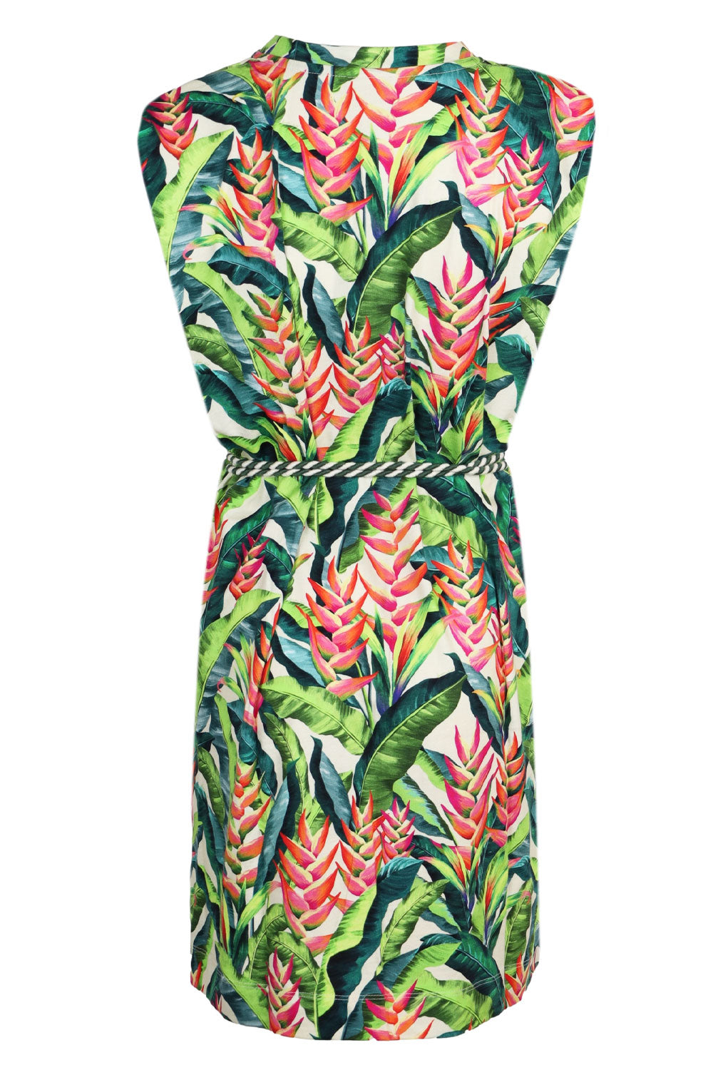 Load image into Gallery viewer, Heli Leaves Pearl T-Shirt Jersey Mini Dress
