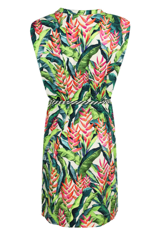 Load image into Gallery viewer, Heli Leaves Pearl T-Shirt Jersey Mini Dress
