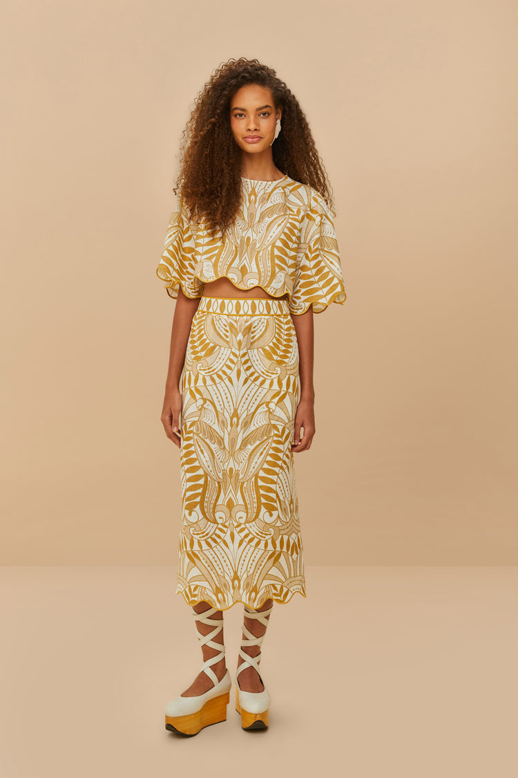 Load image into Gallery viewer, Lace Nature Blouse Off-White
