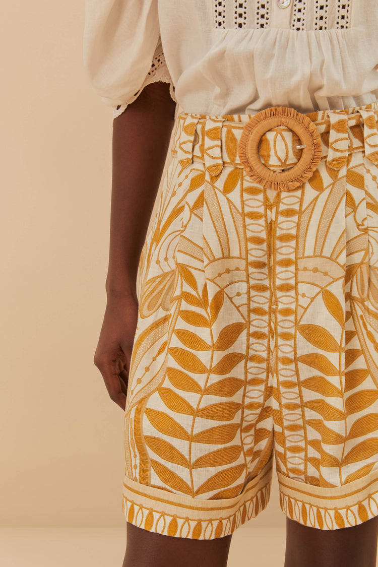 Load image into Gallery viewer, Lace Nature Shorts Off-White
