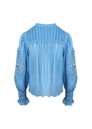 Light Blue Long Sleeve Blouse