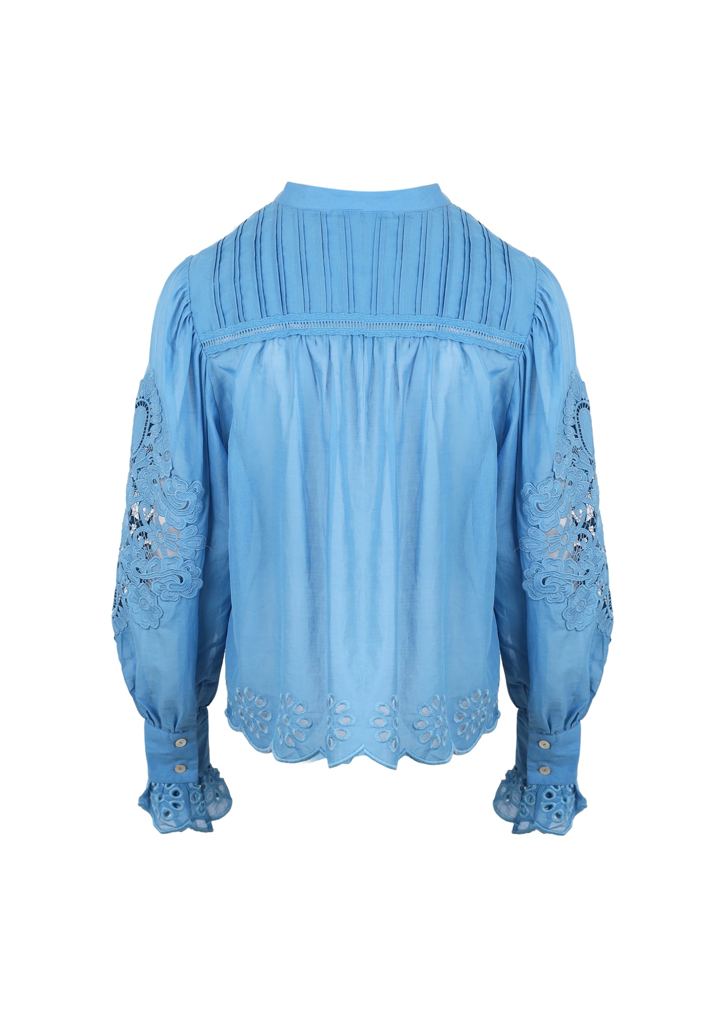 Load image into Gallery viewer, Light Blue Long Sleeve Blouse
