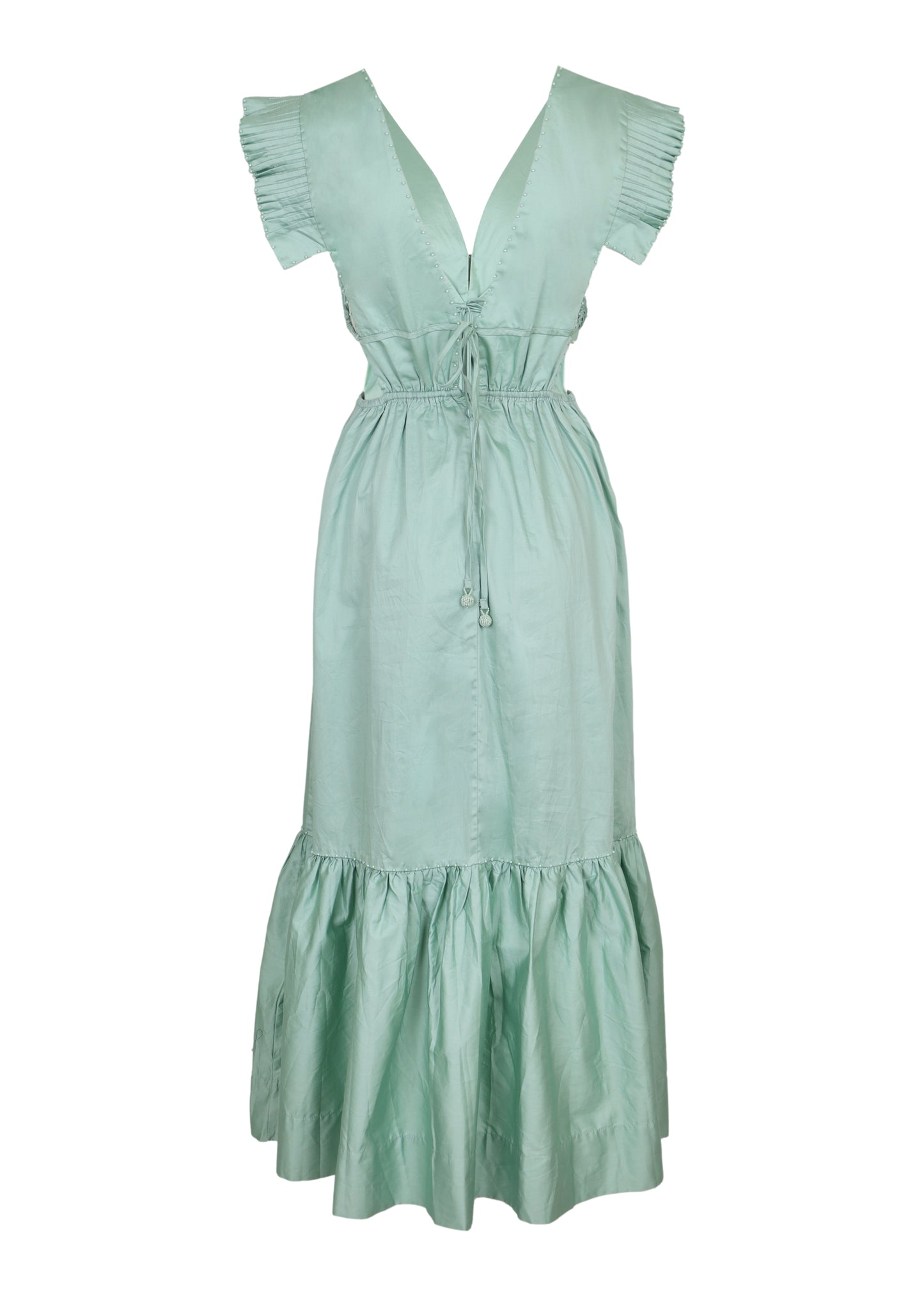 Load image into Gallery viewer, Light Green Butterfly Midi Dress

