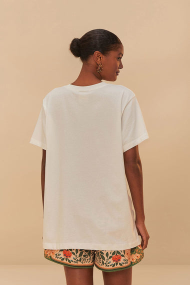 Off White Banana Cocina Relaxed T-Shirt