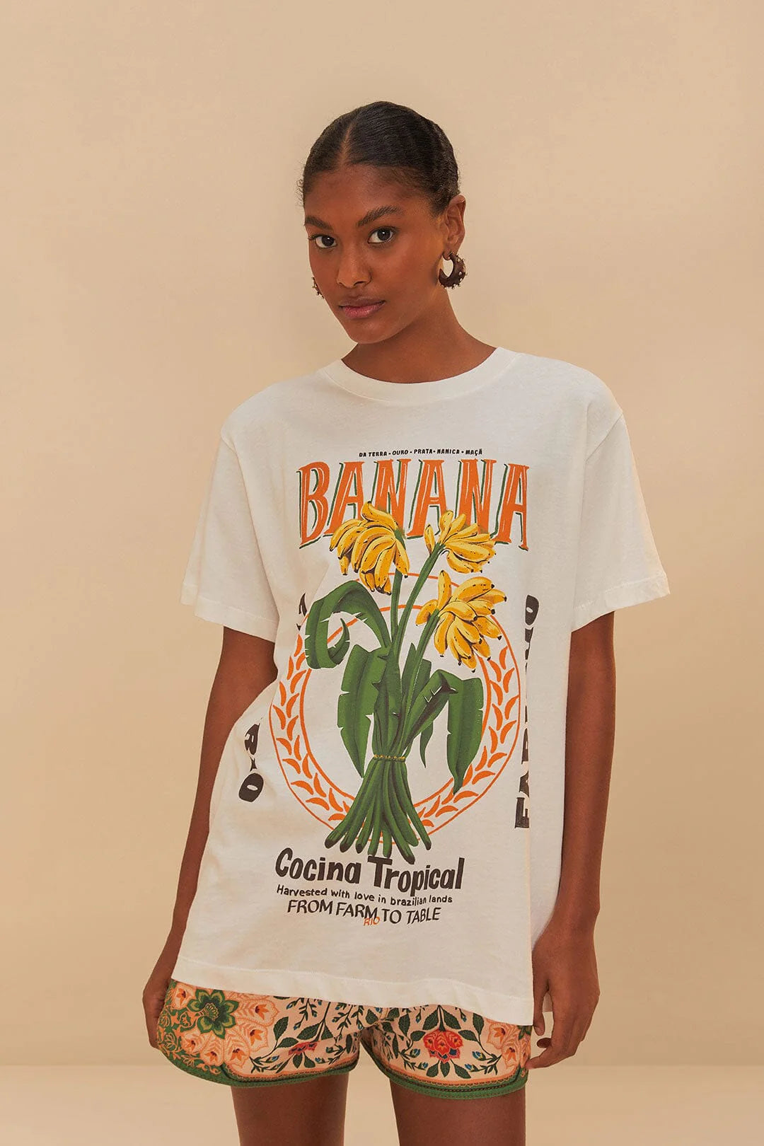 Load image into Gallery viewer, Off White Banana Cocina Relaxed T-Shirt
