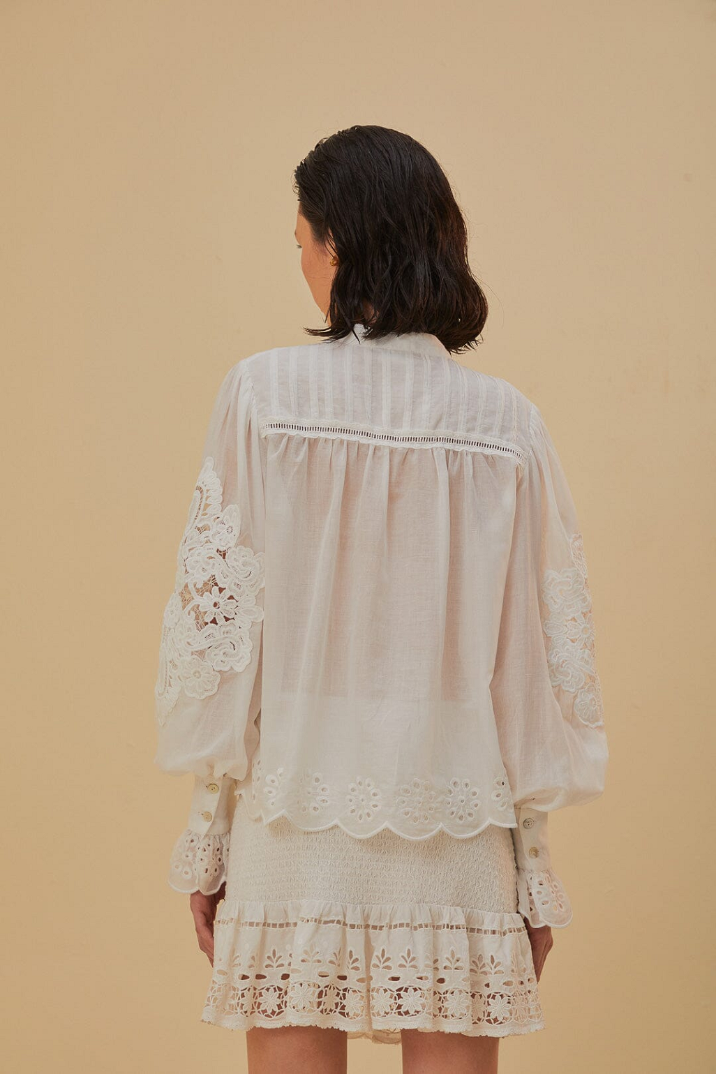 Load image into Gallery viewer, Off White Long Sleeve Blouse - Top
