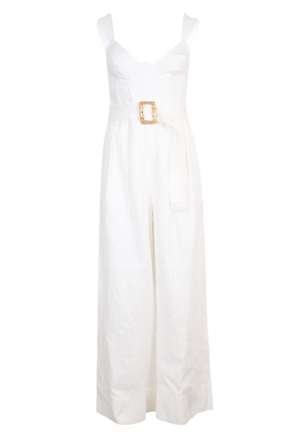 Load image into Gallery viewer, Off-White Sleeveless Maxi Jumpsuit
