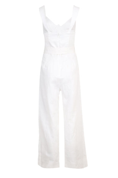 Off-White Sleeveless Maxi Jumpsuit