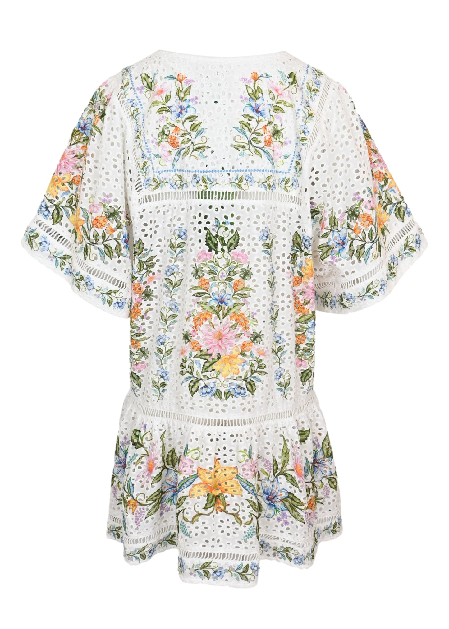 Load image into Gallery viewer, Off White Sweet Bloom Bouquet Short Cover Up
