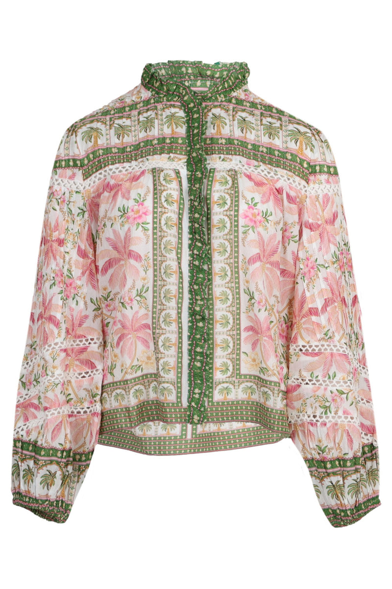 Palm Dream Off-White Blouse