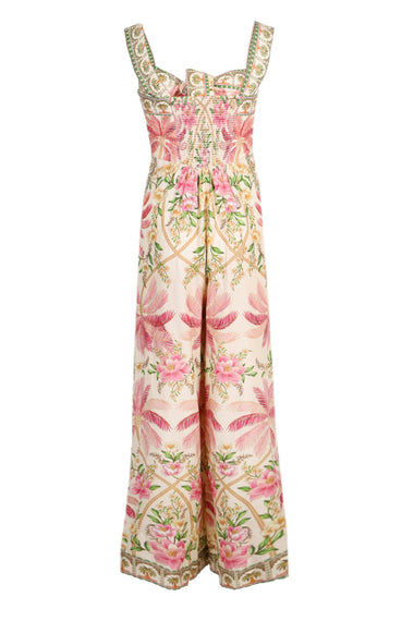 Palm Dream Off-White Strap Knot Jumpsuit