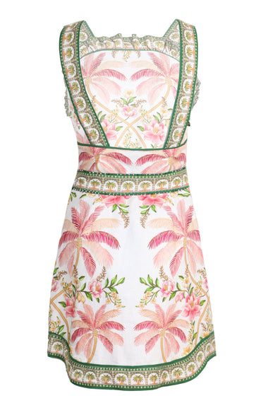 Palm Dress Off-White Sleeveless Angled Mini Dress