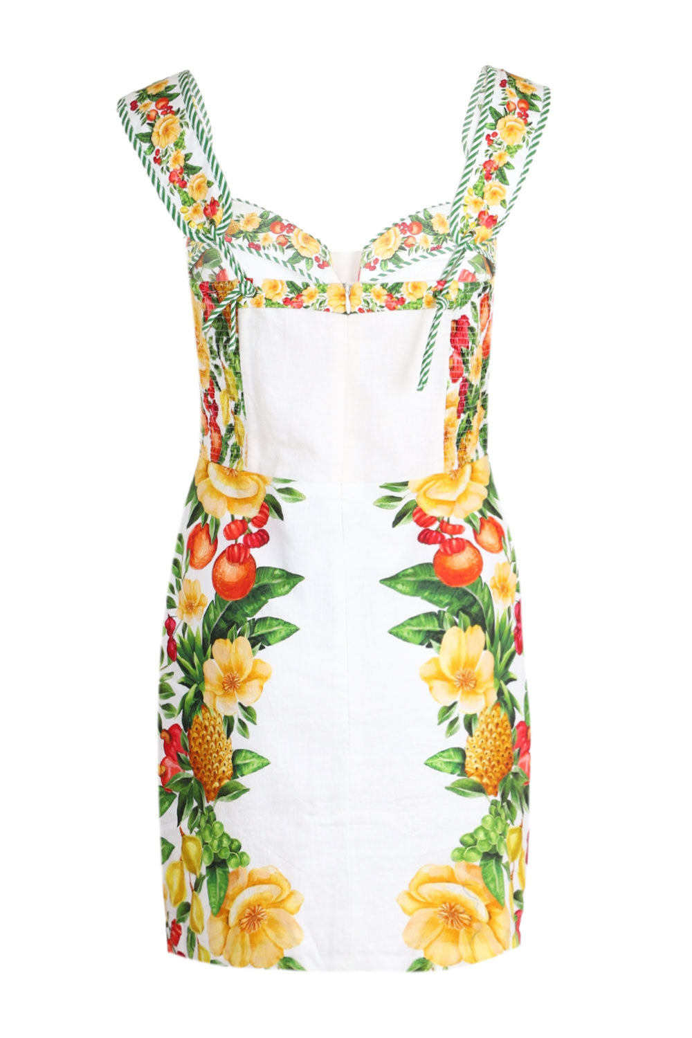Load image into Gallery viewer, Picnic Flowers Off-White Sleeveless Mini Dress

