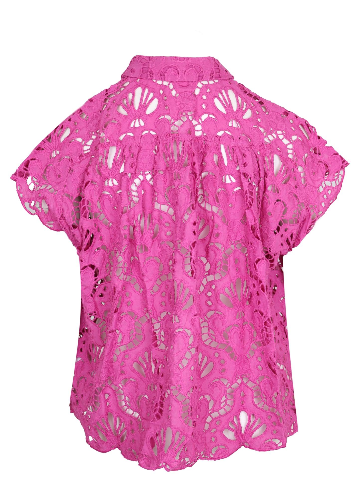 Load image into Gallery viewer, Pink Seashell Eyelet Shirt
