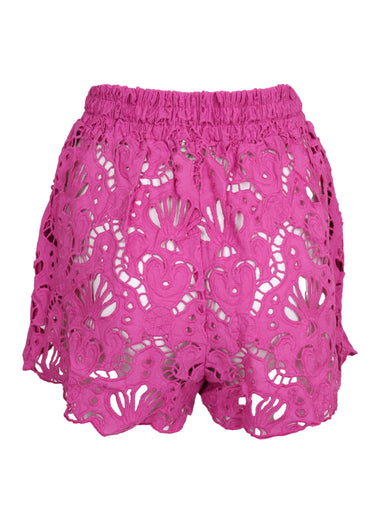 Pink Seashell Eyelet Short