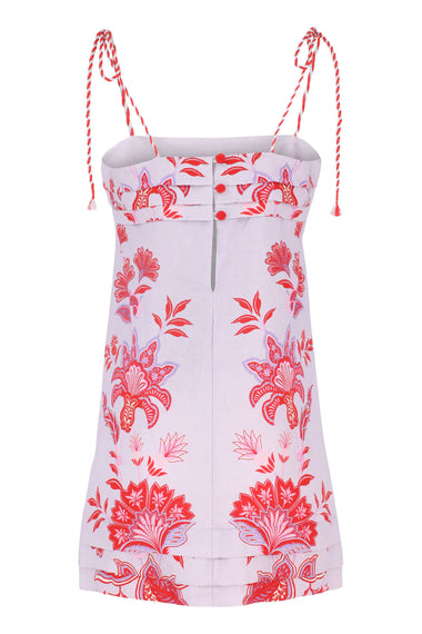Porcelain Garden Lilac Mini Dress Sleeveless