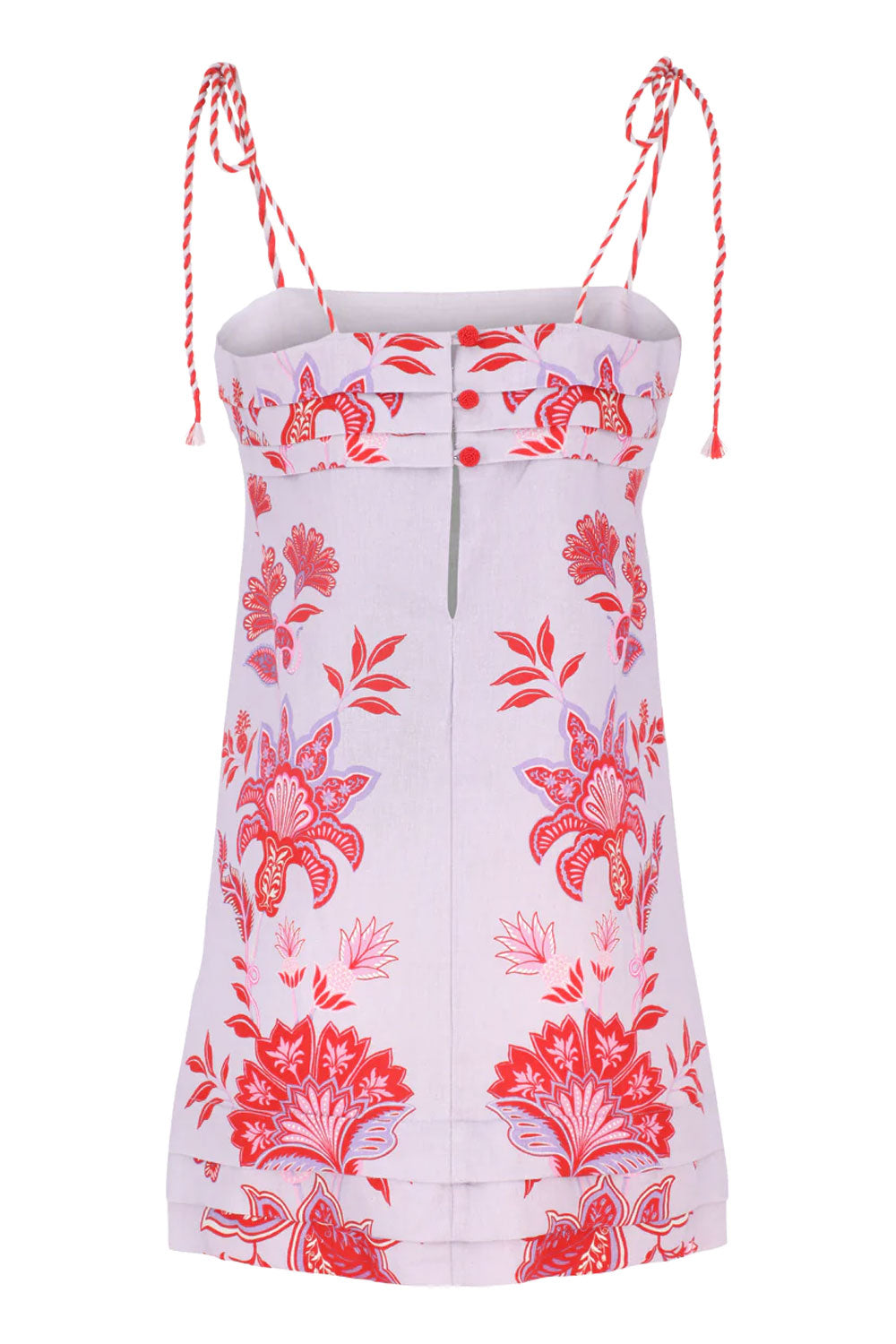 Load image into Gallery viewer, Porcelain Garden Lilac Mini Dress Sleeveless
