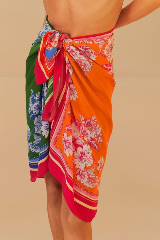 Floral Elegance Mixed Scarves Sarong