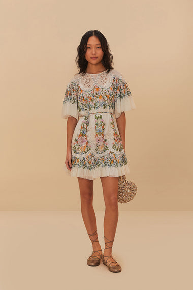 Sweet Bloom Bouquet Mini Dress
