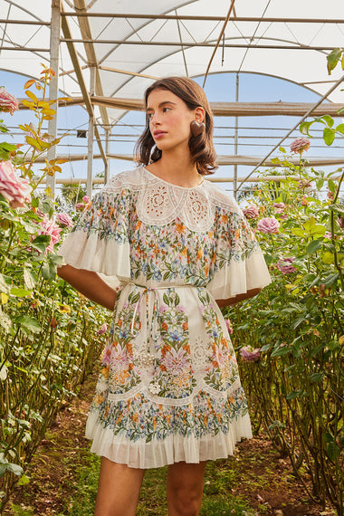 Sweet Bloom Bouquet Mini Dress