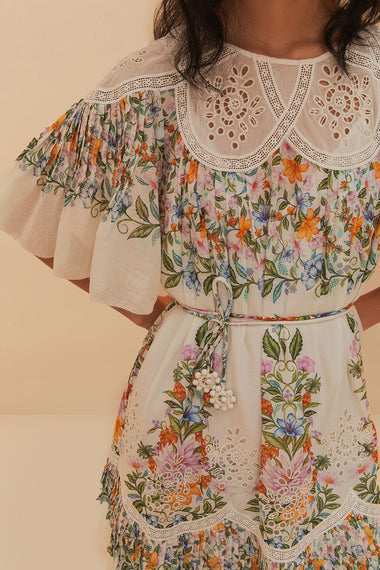 Sweet Bloom Bouquet Mini Dress