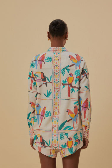 Tropical Stitch Long Sleeve Shirt - Top