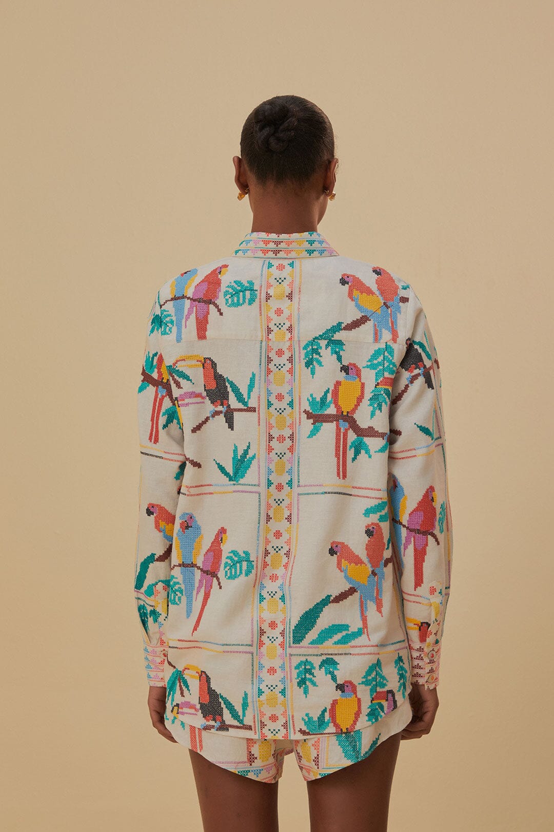 Load image into Gallery viewer, Tropical Stitch Long Sleeve Shirt - Top
