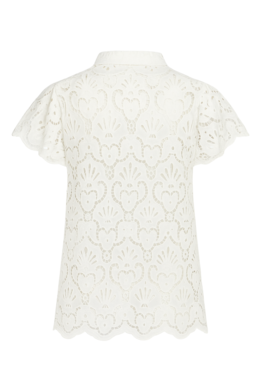 Load image into Gallery viewer, White Seashell Eyelet Shirt
