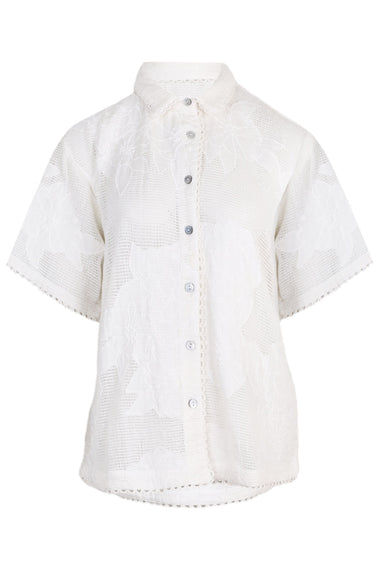 White Flower Shirt