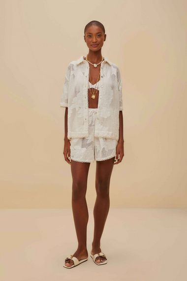 White Flower Shirt
