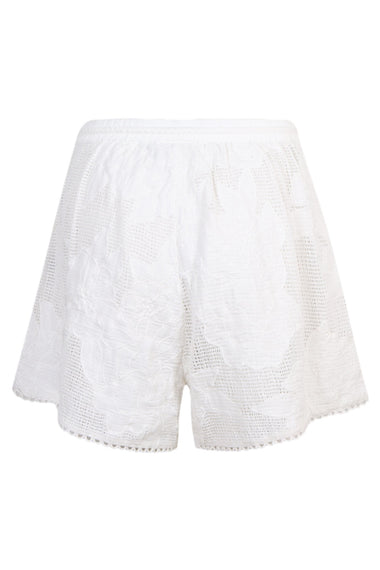 White Flower Shorts