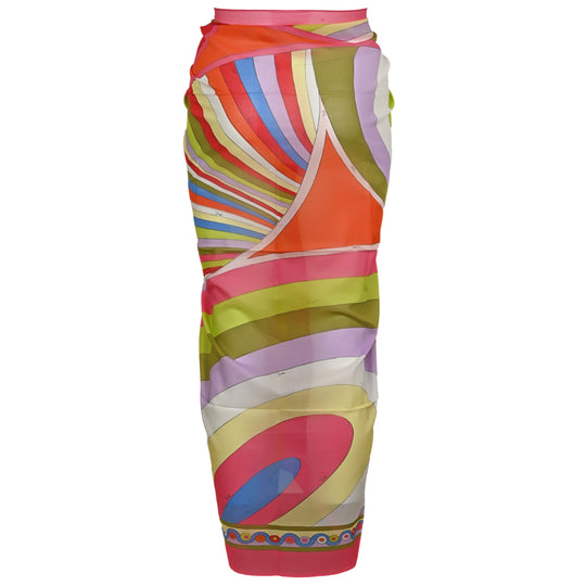 Iride and Onde-Printed Sarong Multi