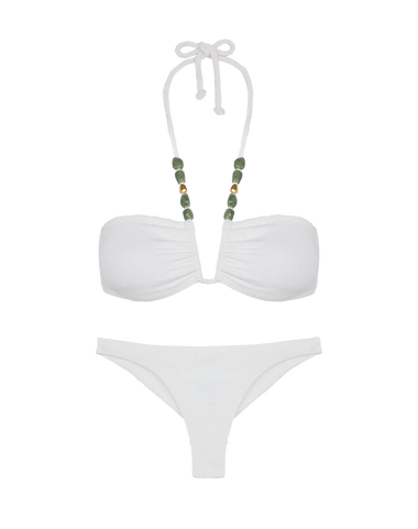 Firenze Basic Cheeky Bottom White - Bikini Bottom