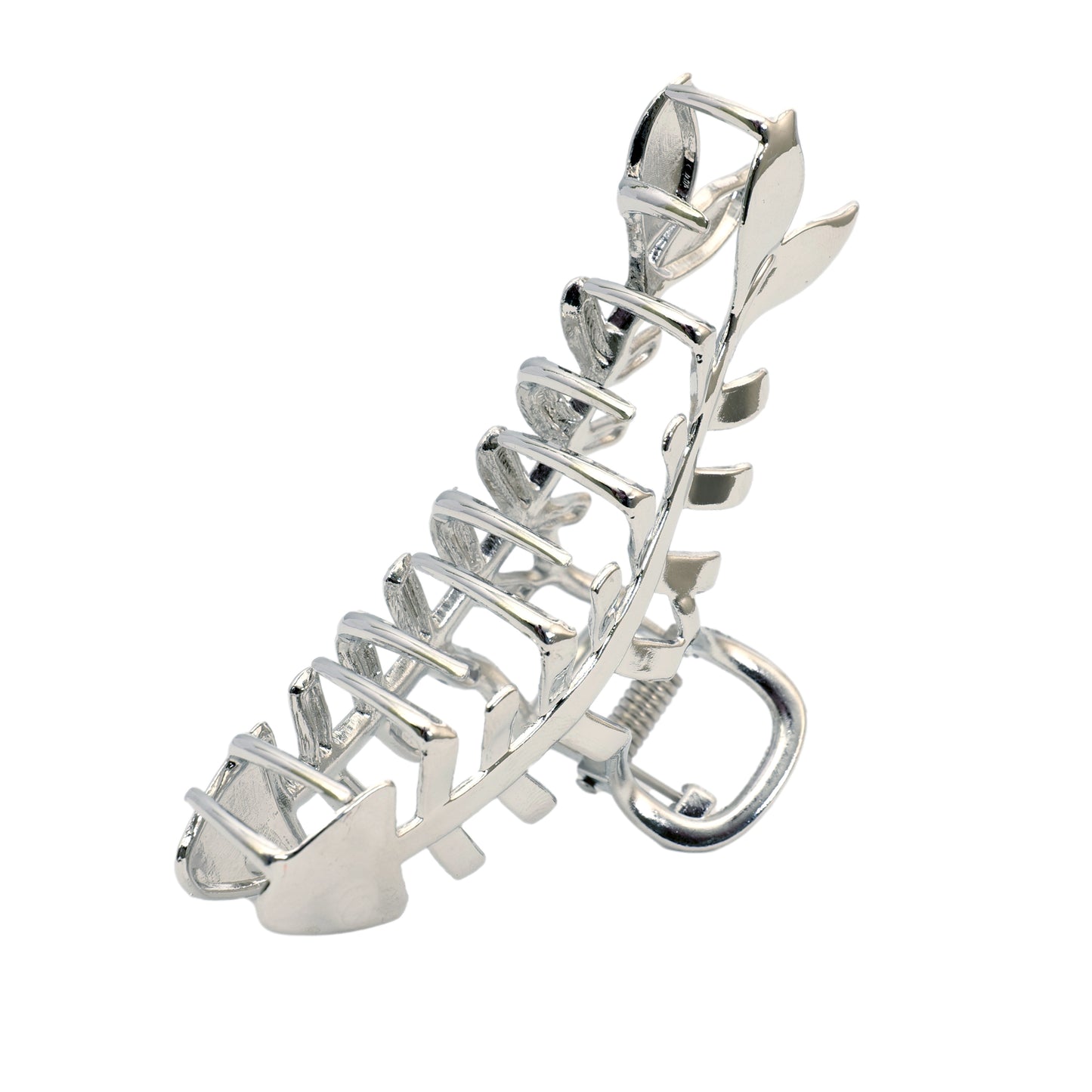 Load image into Gallery viewer, Fish Claw Clip Silver - OS - Hair Accesories

