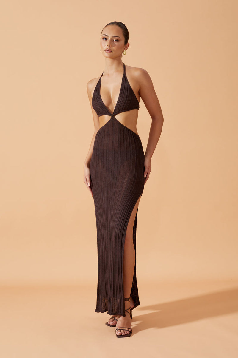Giina Dress Chocolate