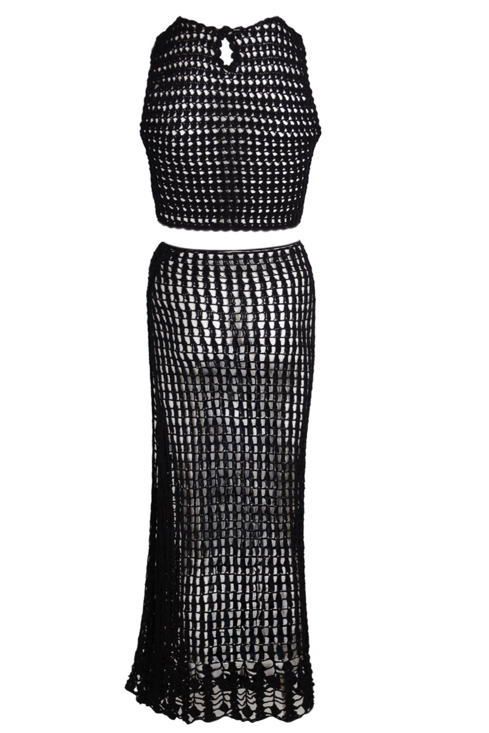 Load image into Gallery viewer, Remi Crop Top &amp;amp; Eliana Skirt Black
