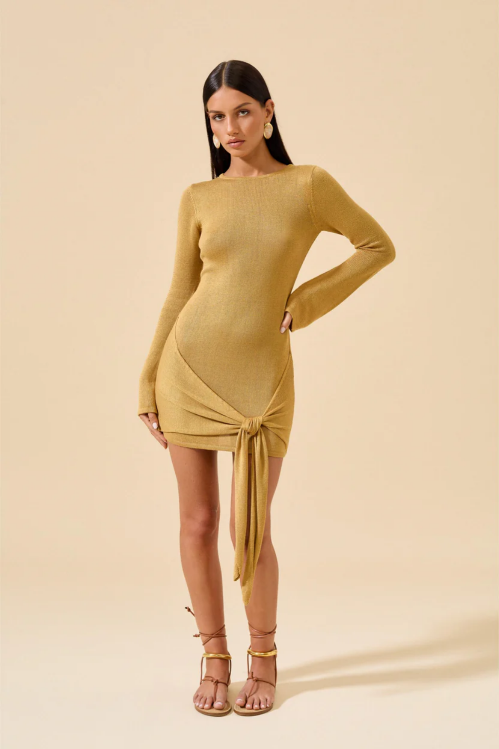 Load image into Gallery viewer, Soraya Dress Honey
