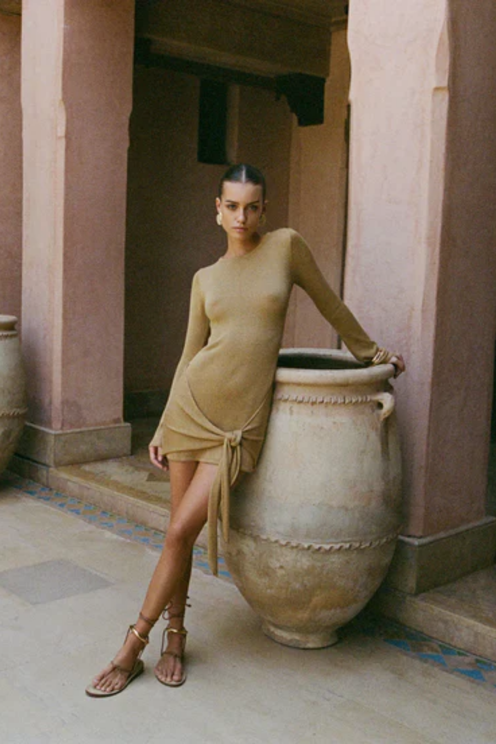 Load image into Gallery viewer, Soraya Dress Honey
