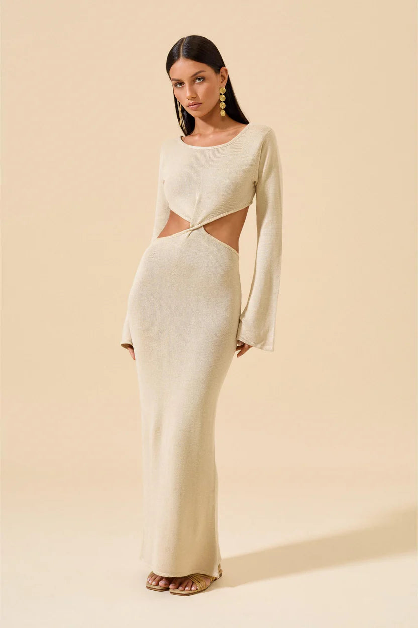 Load image into Gallery viewer, Zeyna Dress Sand
