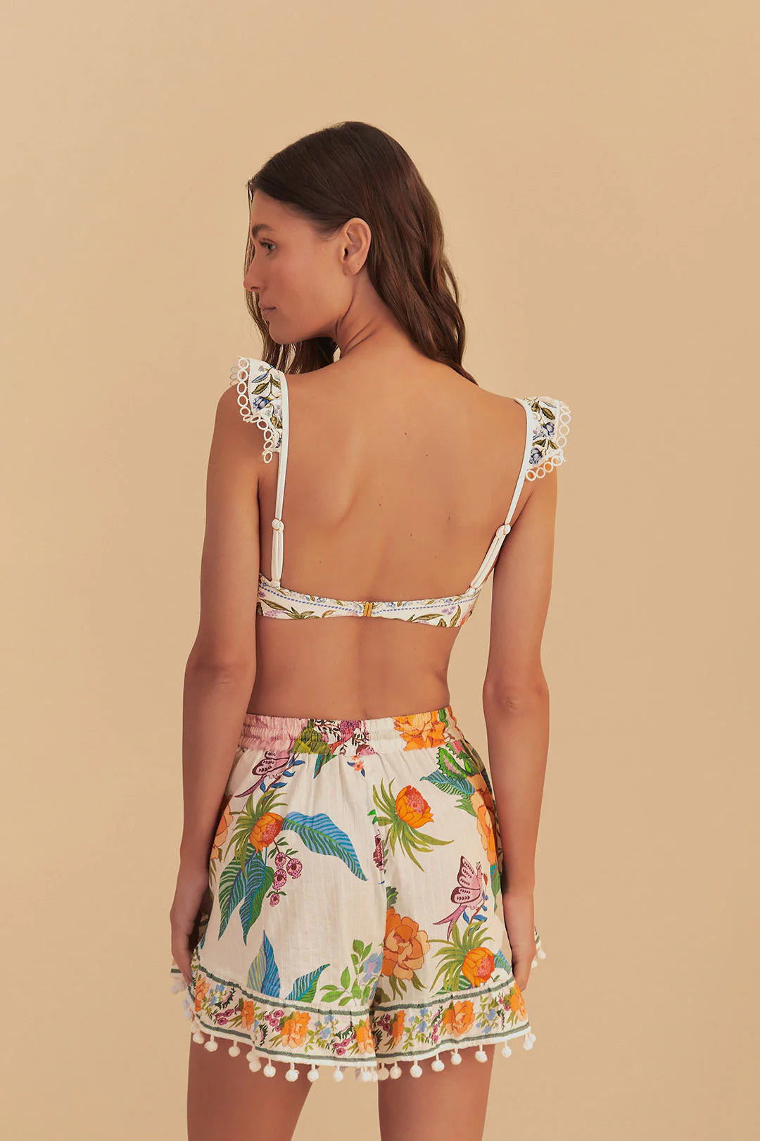 Load image into Gallery viewer, Off White Sweet Bloom Short
