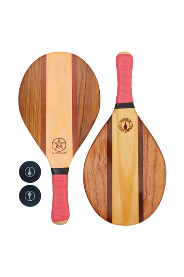 Trancoso Beach Bat Set Red