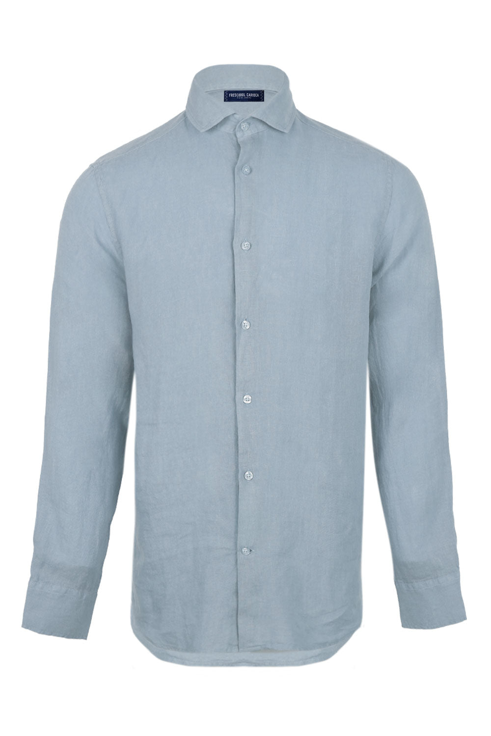 Load image into Gallery viewer, Antonio Linen Long Sleeve Shirt Coastal Blue
