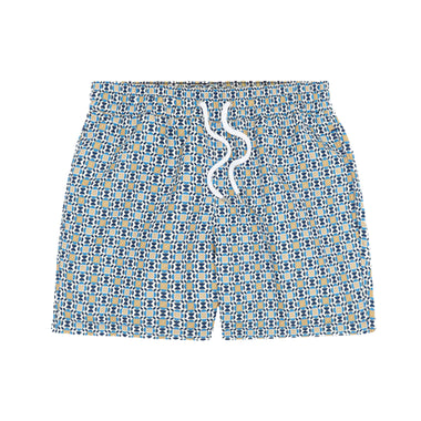Sports Angra Deco Print Swim Short White/Chateau Blue/Gold/Ocean Blue - Swim Shorts