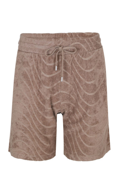 Augusto Cotton Blend Fibra Jacquard Shorts Khaki