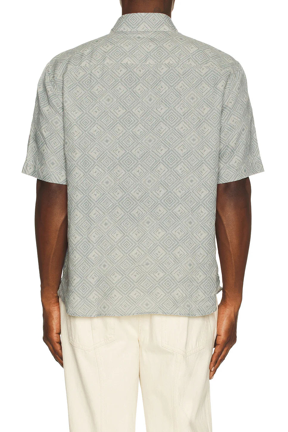Load image into Gallery viewer, Castro Linen Shirt Angra Madeira Print Coastal Blue
