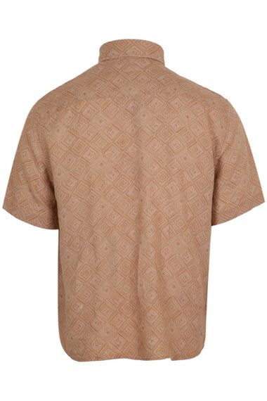 Castro Linen Shirt Angra Madeira Print Copper